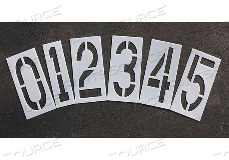 OEM#: STL-116-8240ТРАФАРЕТ ДЛЯ ТРОТУАРНОЙ РАЗМЕТКИ, 24 ДЮЙМА, НАБОР НОМЕРОВ 1/16 от RAE Products & Chemicals Corp.