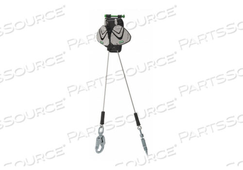 OEM#: 63162-00EV-EDGE PERSONAL FALL LIMITER, 8 STAINLESS STEEL CABLE, TWIN LEG, SNAP HOOK by MSA Safety Sales, LLC