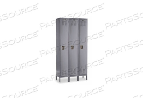 OEM#: U3256-1A-HGG3748 ШКАФЧИК ГАРДЕРОБНЫЙ LVRD 3 ШИРИНЫ 1 ЯРУС СЕРЫЙ от Hallowell