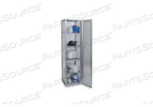 OEM#: HLV882-1PLСВАРНОЙ ВИДИМЫЙ ШКАФЧИК ДЛЯ ХРАНЕНИЯ, 18-3/4WX18DX74-3/4H, СВЕТЛО-СЕРЫЙ, СБОРКА Hallowell