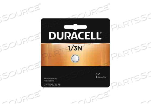 OEM#: DL1/3NBPKBATTERY, КНОПОЧНЫЙ БАТАРЕЙ, 1/3 N, ЛИТИЕВЫЙ, 3 В, 190 мАч от Duracell