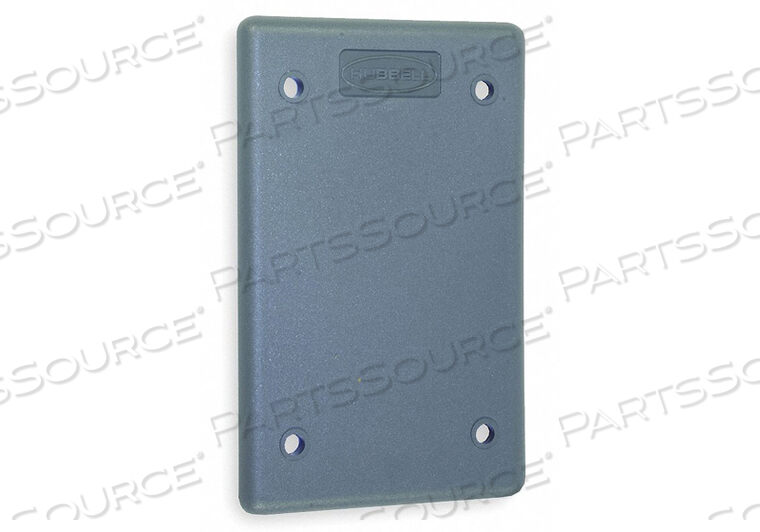 OEM#: HBLP14FSBLANK WALL PLATE 1 GANG GRAY от Hubbell Incorporated, Wiring Device-Kellums