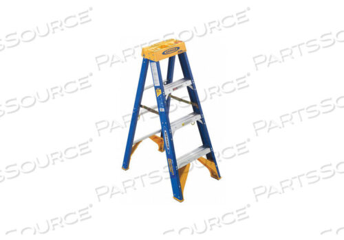 OEM#: OBEL044 ТИП 1AA СТЕКЛОВОЛОКНИСТАЯ ЛЕСТНИЦА ДЛЯ ЭЛЕКТРОМОНТАЖА, НАГРУЗКА 375 ФУНТОВ, Werner