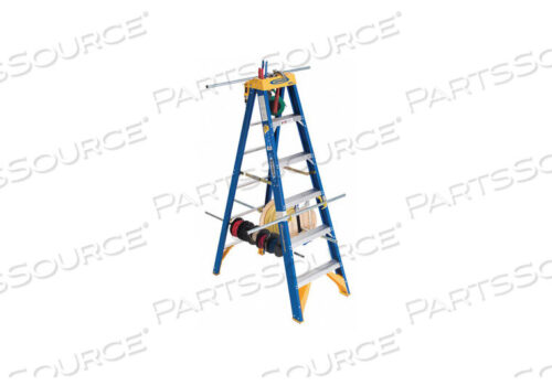 OEM#: OBEL1010 ТИП 1AA СТЕКЛОВОЛОКНИСТАЯ ЛЕСТНИЦА ДЛЯ ЭЛЕКТРОМОНТАЖА, НАГРУЗКА 375 ФУНТОВ, Werner