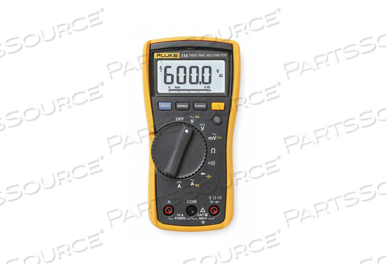 OEM#: FLUKE-115ЦИФРОВОЙ МУЛЬТИМЕТР, 6 В - 600 В переменного тока, 6 В - 600 В постоянного тока, 600 мА - 10 А переменного/постоянного тока, 600 - 40 МОм, от -10 до 50 градусов Цельсия от Fluke Networks