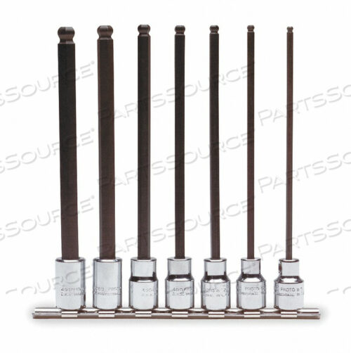 OEM#: J4900BDНАБОР ТОРЦЕВЫХ БИТ 3/8 ДЮЙМА DR 7 ПРЕДМЕТОВ ШЕСТИГРАННИКА от Proto