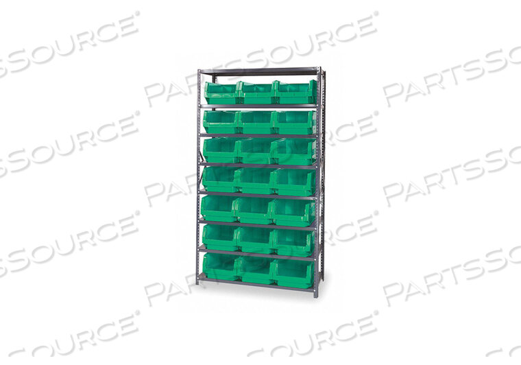 OEM#: MSU-532GNE1529 СТЕЛЛАЖ ДЛЯ ЯЩИКОВ ОБЩАЯ ВЫСОТА 75, 21 ЯЩИК ЗЕЛЕНЫЙ от Quantum Storage Systems