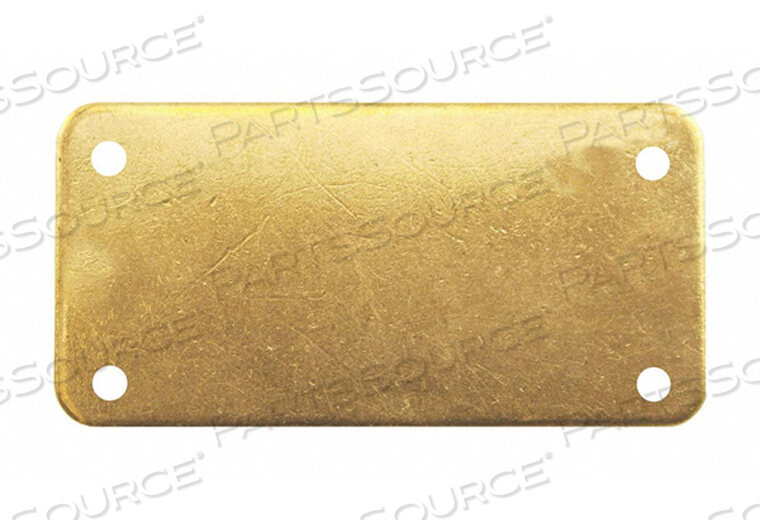 OEM#: 43057ПУСТАЯ ПРЯМОУГОЛЬНАЯ ЛАТУННАЯ БИРКА PK5 от C.H. Hanson