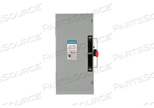 OEM#: DTNF222АВЫКЛЮЧАТЕЛЬ БЕЗОПАСНОСТИ 240В ПЕРЕМЕННОГО ТОКА 2PST 60 АМПЕР ПЕРЕМЕННОГО ТОКА от Siemens