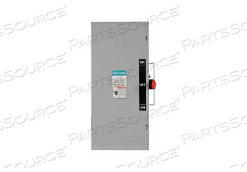 OEM#: DTNF223АВАРИЙНЫЙ ВЫКЛЮЧАТЕЛЬ 240В ПЕРЕМЕННОГО ТОКА 2PST 100 АМПЕР ПЕРЕМЕННОГО ТОКА от Siemens