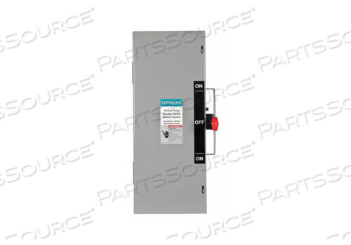 OEM#: DTNF361АВАРИЙНЫЙ ВЫКЛЮЧАТЕЛЬ 600В ПЕРЕМЕННОГО ТОКА 3PST 30 АМПЕР ПЕРЕМЕННОГО ТОКА от Siemens