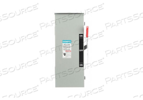 OEM#: DTNF361RБЕЗОПАСНЫЙ ВЫКЛЮЧАТЕЛЬ 600 В переменного тока 3PST 30 AMPS AC от Siemens