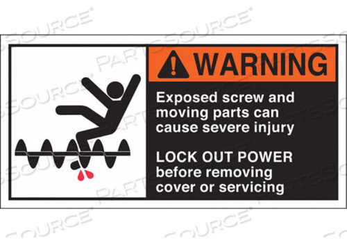 OEM#: 96165ПРЕДУПРЕЖДАЮЩАЯ ЭТИКЕТКА 2-1/2INHX5INW HP POLY. PK5 от Brady Americas