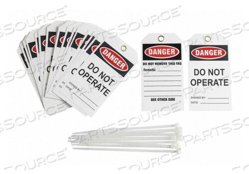 OEM#: TG035БЛОКИРОВОЧНАЯ бирка — ОПАСНО, НЕ ИСПОЛЬЗОВАТЬ, 2-СТОРОННЯЯ, ВИНИЛ, 25 шт./УПАКОВКА от Brady Americas