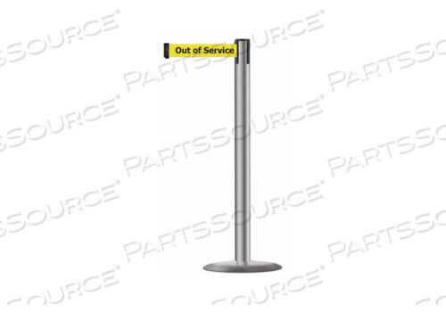OEM#: 889U-3P-3P-STD-NO-YEX-CБАРЬЕРНАЯ СТОЙКА С РЕМНЕМ МЕТАЛЛИЧЕСКАЯ 7-1/2 ФУТА Д от Tensabarrier