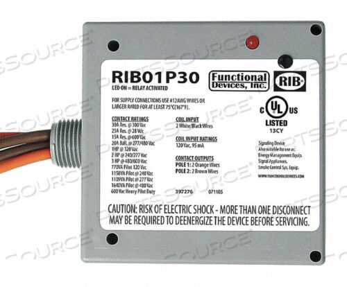 OEM#: RIB01P30РЕЛЕ 120 В переменного тока 30A DPST-NO от RIB