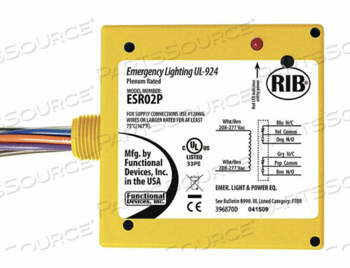 OEM#: ESR02PPREWIRED RELAY 208-277VAC 20A DPDT от RIB