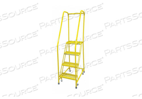 OEM#: 1004R1820A1E10B3C2P6СТАЛЬНАЯ ЛЕСТНИЦА НА КОЛЕСАХ 70 ДЮЙМОВ. ЖЕЛТАЯ от Cotterman