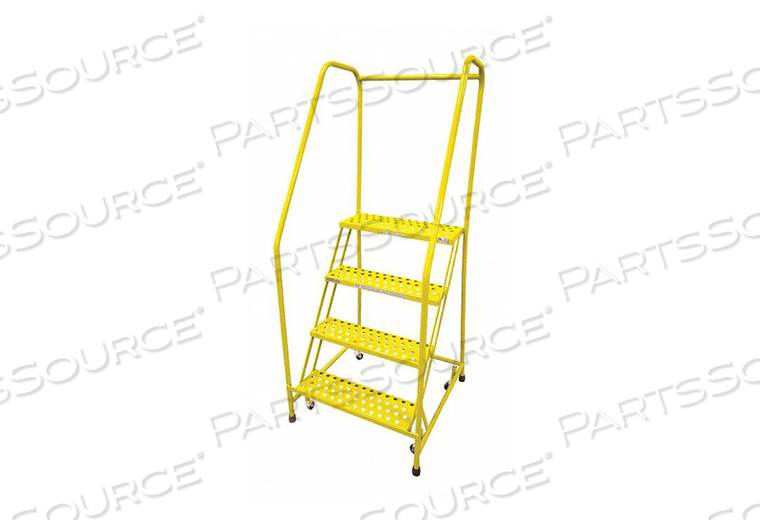 OEM#: 1004R2630A6E20B3C2P6СТАЛЬНАЯ ЛЕСТНИЦА НА КОЛЕСАХ 70 ДЮЙМОВ. ЖЕЛТАЯ от Cotterman