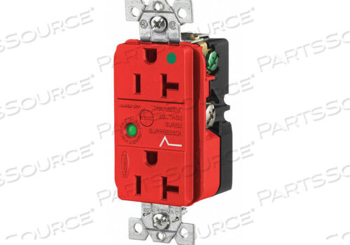OEM#: HBL8362RSARECEPTACLE DECO 20A 5-20R 125V RED от Hubbell Incorporated, Электромонтажное устройство-Kellums