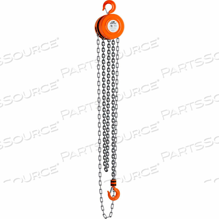 OEM#: 2264ASERIES 622 РУЧНАЯ ЦЕПНАЯ ТАЛЬ, ГРУЗОПОДЪЕМНОСТЬ 1 ТОННА, ПОДЪЕМ 30 ФУТОВ от Columbus McKinnon