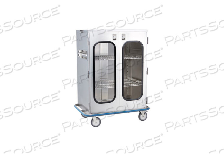 OEM#: 22933G5000ULTRA SPACE SAVER CASE CART 42 Ш X 55 1/2 В X 29 Г С (2) ВЫДВИЖНЫМИ ПОЛКАМИ ИЗ НЕРЖАВЕЮЩЕЙ СТАЛИ С (2) СТЕКЛЯННЫМИ ДВЕРЦАМИ от Blickman