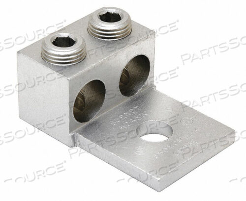 OEM#: K2A26UMеханический терминал, алюминий, оловянный, 1/4 дюйма, шлицевая головка, Cu/Al от Burndy