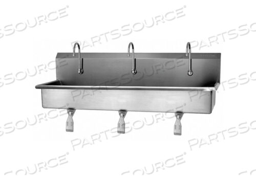 OEM#: 56W НАСТЕННАЯ МОЙКА НА 13 ЧЕЛОВЕК С ОДНИМ КОЛЕННЫМ ПЕДАЛЬЮ ОТ Sani-Lav