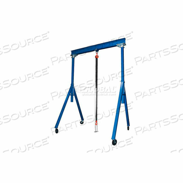 OEM#: AHS-4-15-12СТАЛЬНОЙ ПОРТАЛЬНЫЙ КРАН С РЕГУЛИРУЕМОЙ ВЫСОТОЙ, 15Ш x 76-12В, ГРУЗОПОДЪЕМНОСТЬ 4000 ФУНТОВ от Vestil Manufacturing Corp.