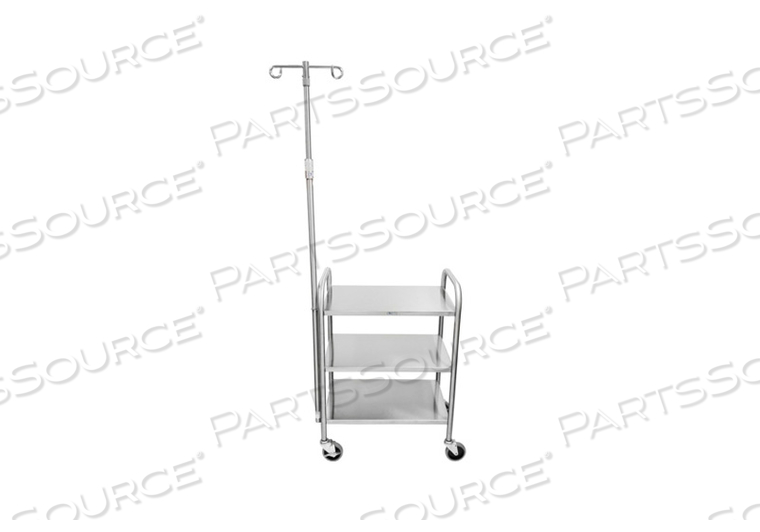 OEM#: 2427536001 ТЕЛЕЖКА 25 Ш X 35 3/4 В X 16 1/2 Г С (3) ПОЛКАМИ С (4) РОЛИКОМ (2) С ТОРМОЗОМ С СТОЙКОЙ ДЛЯ В/В ВЗРЫВА 2 КРЮЧКА от Blickman