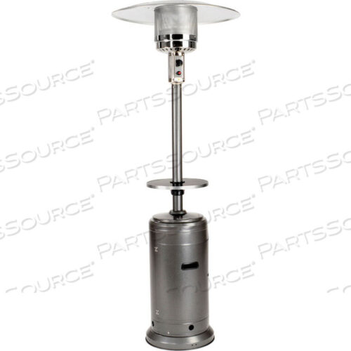 OEM#: HLDS01-CBTPATIO HEATER СО СТАЛЬНЫМ СТОЛОМ, 48000 БТЕ, ПРОПАН, СЕРЕБРИСТЫЙ от Hiland