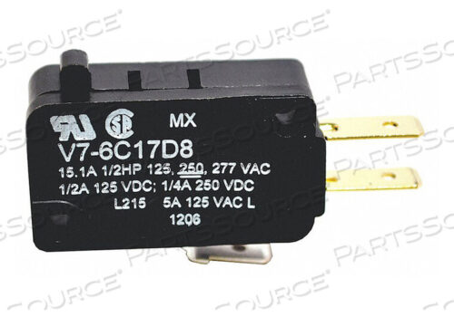 OEM#: V7-6C17D8PREMIUM МИНИ-ПЕРЕКЛЮЧАТЕЛЬ 15A SPDT PIN PLNGR от Honeywell