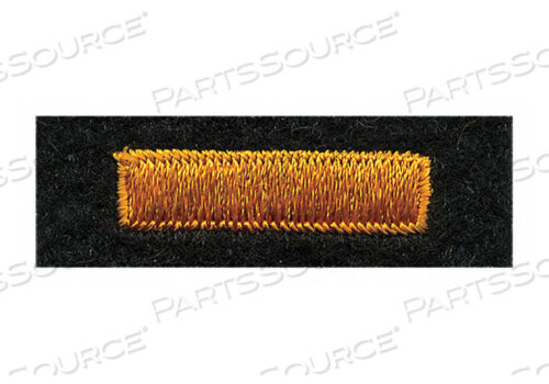 OEM#: 5395EMBRDRD PATCH BAR DRK GOLD ON BLCK FELT от Heros Pride