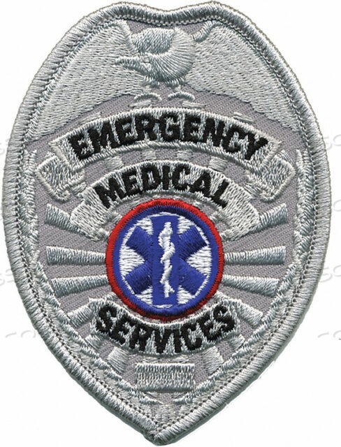 OEM#: 5614EMBRDRD PATCH EMERGENCY MEDICAL SRV SLVR by Heros Pride