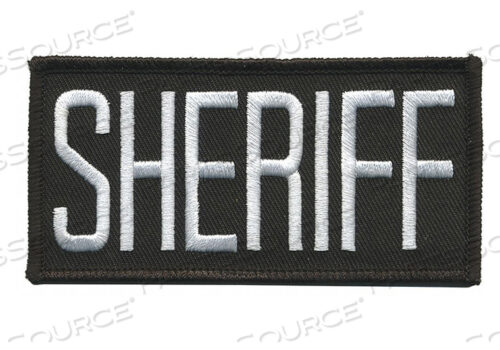 OEM#: 5700 ВЫШИТАЯ НАШИВКА ШЕРИФ БЕЛАЯ НА ЧЕРНОМ от Heros Pride