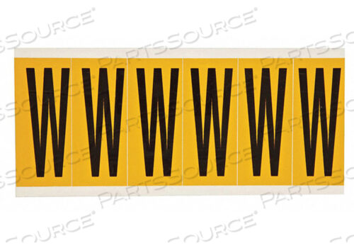 OEM#: 1550-WБУКВА ЭТИКЕТКА Ш 1-1/2 ДЮЙМА Ш X 3-1/2 ДЮЙМА В от Brady Americas