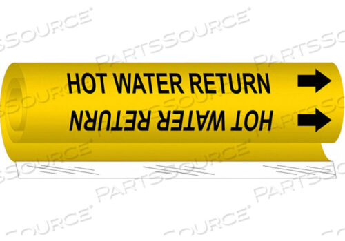 OEM#: 5708-OPIPE MARKER ВОЗВРАТ ГОРЯЧЕЙ ВОДЫ от Brady Americas