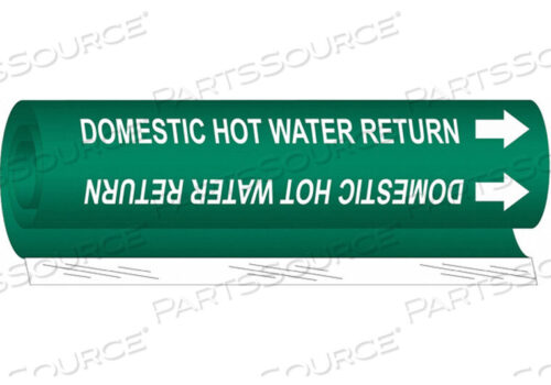 OEM#: 5816-IIPIPE MARKER ВОЗВРАТ БЫТОВОЙ ГОРЯЧЕЙ ВОДЫ от Brady Americas