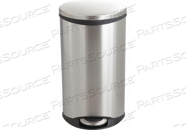 OEM#: 9902SSМУСОРОСБОРНИК ЭЛЛИПТИЧЕСКИЙ 7-1/2 ГАЛЛОНА. СЕРЕБРИСТЫЙ от Safco