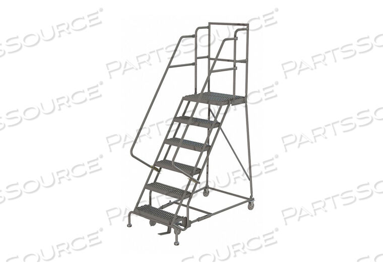 OEM#: KDSR105246ПЕРФОРИРОВАННАЯ 24W 5-СТУПЕНЧАТАЯ СТАЛЬНАЯ ЛЕСТНИЦА НА РОЛИКЕ 10D С ВЕРХНЕЙ СТУПЕНЬКОЙ от Tri-Arc