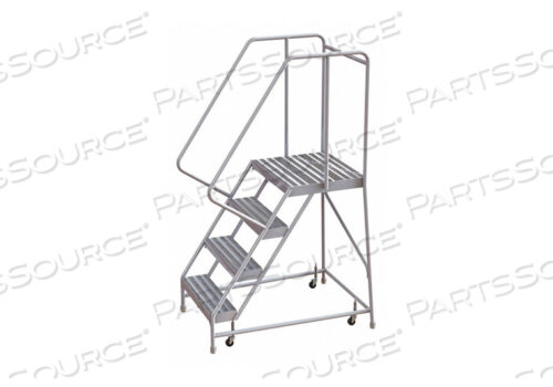 OEM#: WLAR104244-D44 АЛЮМИНИЕВАЯ ЛЕСТНИЦА НА КОЛЕСАХ, 24W РЕБРИСТАЯ ПРОСТУПЕНЬ, 21D ВЕРХНЯЯ СТУПЕНЬКА, 32 ПОРУЧНЯ от Tri-Arc