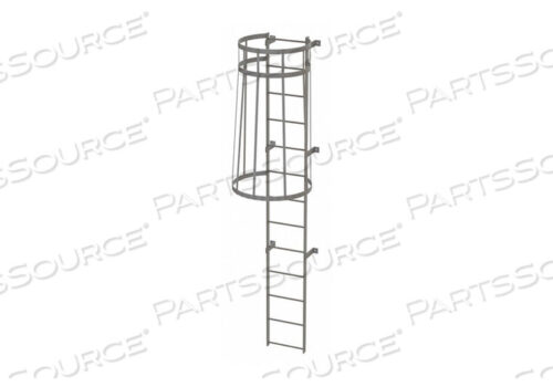 OEM#: WLFC111313 СТУПЕНЧАТАЯ СТАЛЬНАЯ ЛЕСТНИЦА С КЛЕТКОЙ, СЕРАЯ, от Tri-Arc