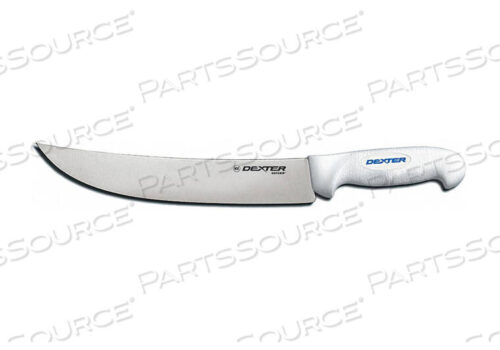 OEM#: 24073НОЖ ДЛЯ СТЕЙКА CIMETER, ВЫСОКОУГЛЕРОДИСТАЯ СТАЛЬ, ШТАМПОВАННЫЙ, БЕЛАЯ РУЧКА, 10 Л от Dexter Russell