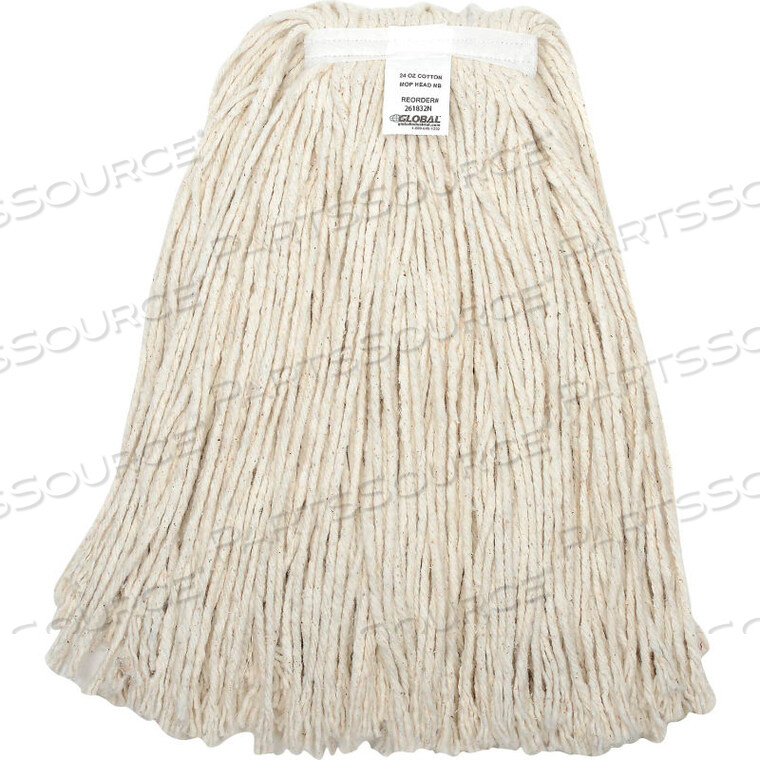 OEM#: 97724V-PL24 УНЦИИ. ХЛОПКОВАЯ НАСАДКА ДЛЯ ШВАБРЫ С ОБРЕЗАННЫМ КОНЦОМ, 4 СЛОЯ, УЗКАЯ ЛЕНТА от Next Step Products