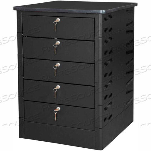 OEM#: TEKSE5-K-LT-T25-L1595-60TEKSTAK STORAGE AND CHARGING LOCKER WITH LAMINATE TOP, 5 BAYS, KEY LOCK by Datum Filing