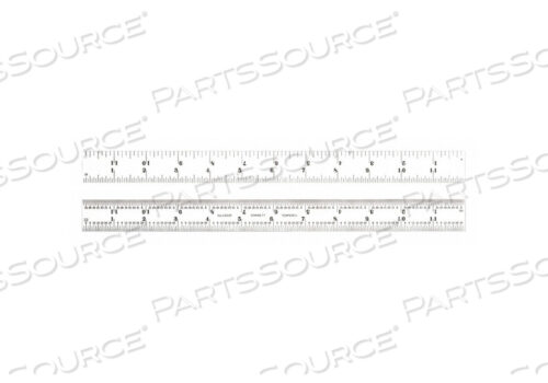 OEM#: C604R-12 W/SLCRULER ЗАКАЛЕННАЯ ПРУЖИННАЯ СТАЛЬ 12 Д X 1 Ш от Starrett