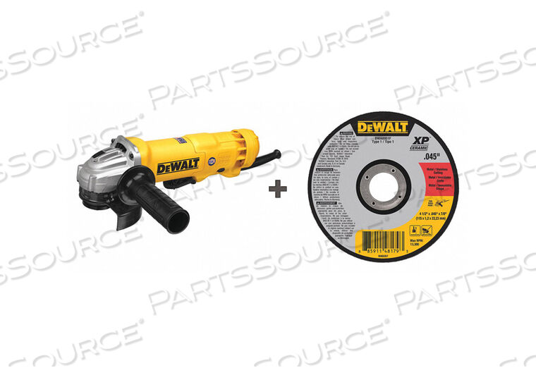 OEM#: DWE402G/DWA8951FANGLE GRINDER W/ (25) ABRASIVE WHEELS by DeWalt
