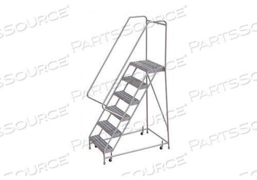 OEM#: WLAR1061646 STEP ALUMINUM ROLLING LADDER, 16W RIBBED STEP, 30 HANDRAILS by Tri-Arc