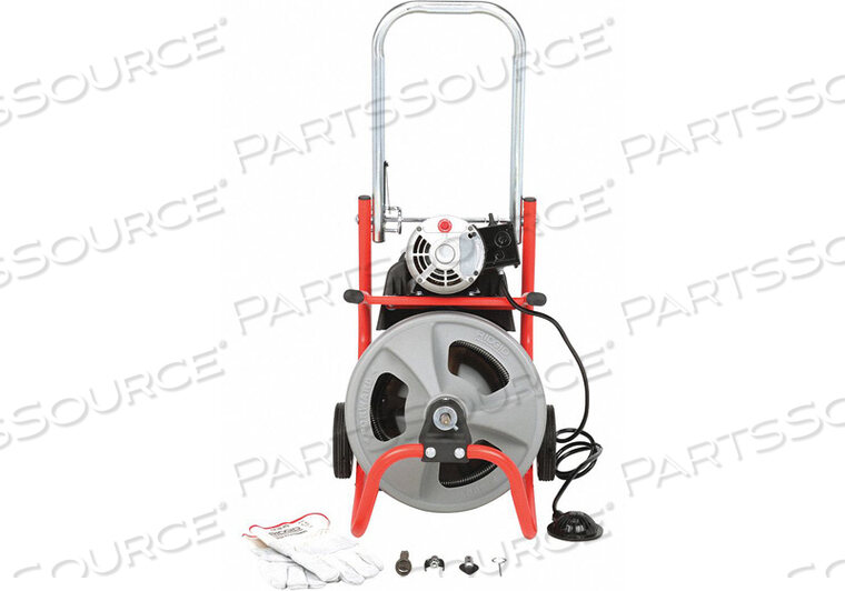 OEM#: 26998K-400 БАРАБАННАЯ МАШИНА С ШНЕКОМ И ПЕРЧАТКАМИ, 115 В, 6,7 А, 1/3 л.с., КАБЕЛЬ 75 л X 1/2 Вт от Ridgid