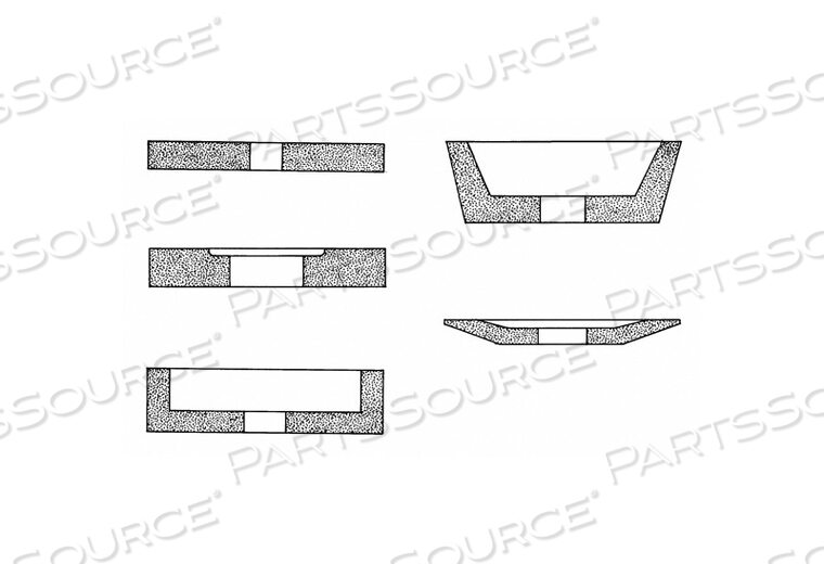 OEM#: 66253364365ШЛИФОВАЛЬНЫЙ КРУГ 14X1.5X5 REC1/S 8X1/2 60G от Norton | Saint-Gobain Abrasives